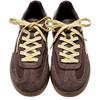 HOFF WOMENS LACE TRAINER - CHOCOLATE